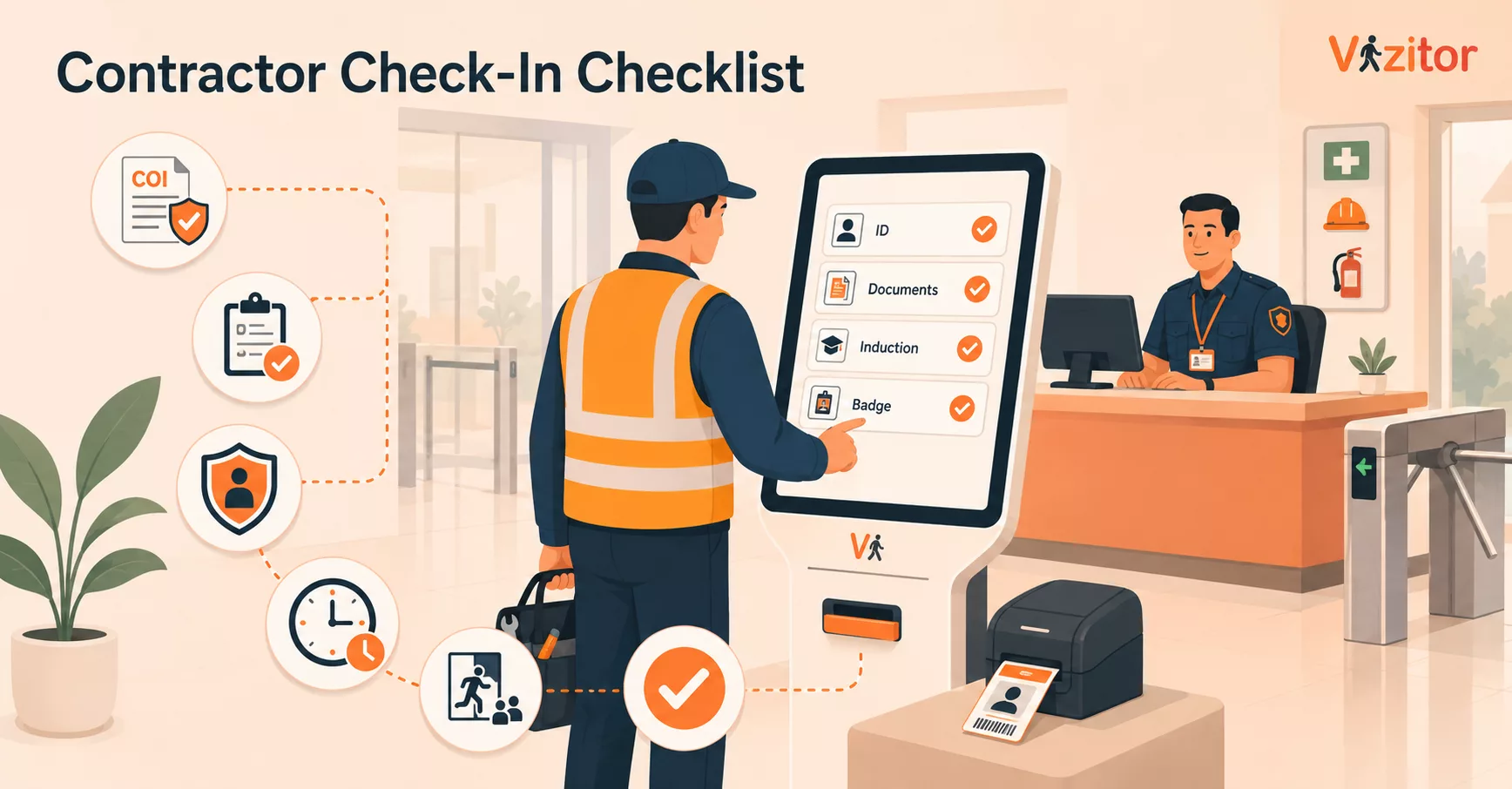 Contractor Check-In Checklist for Facilities Teams Contractor Check-In Checklist for Facilities Teams