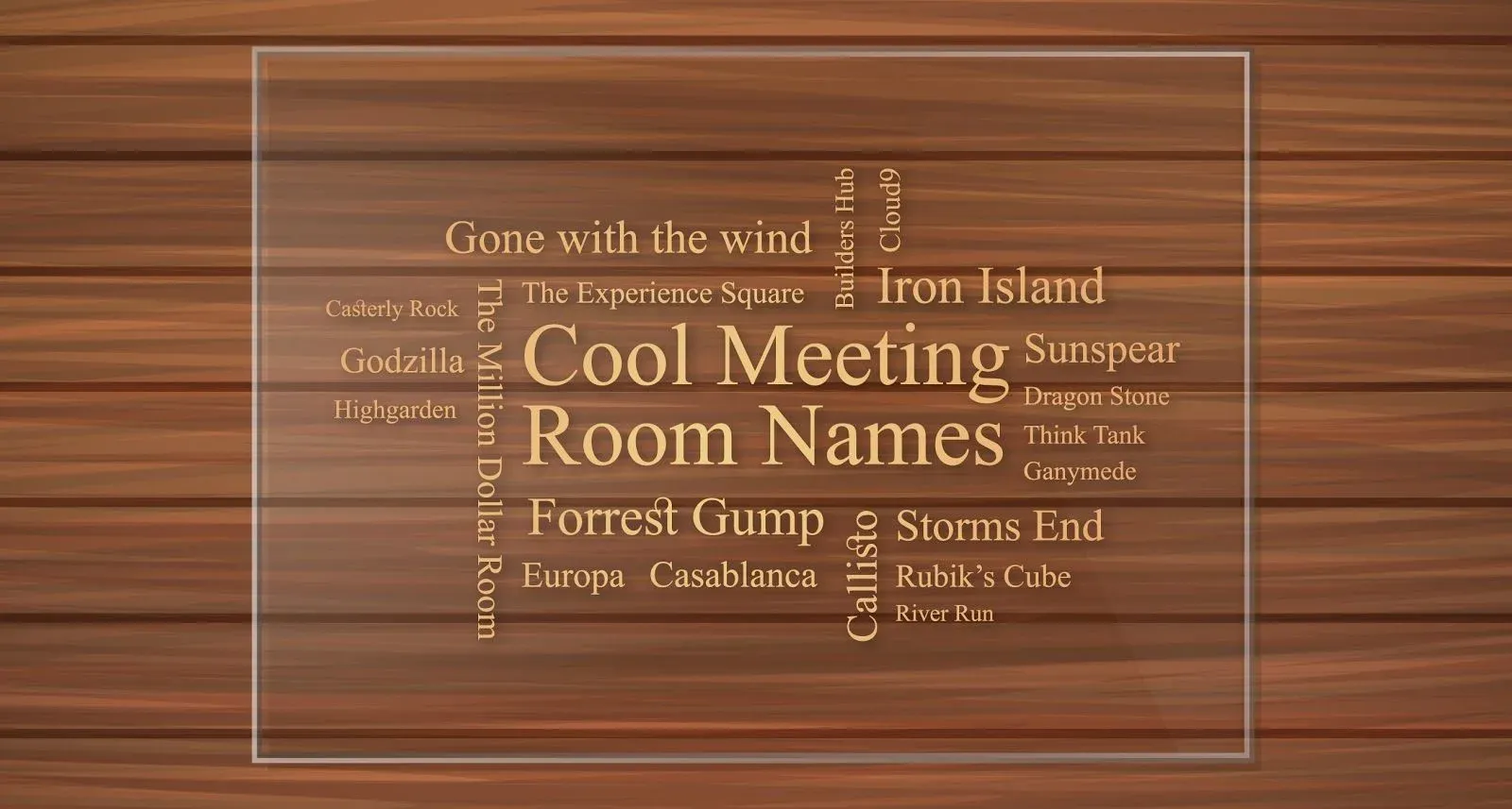 Creative Conference Room Names That Impress