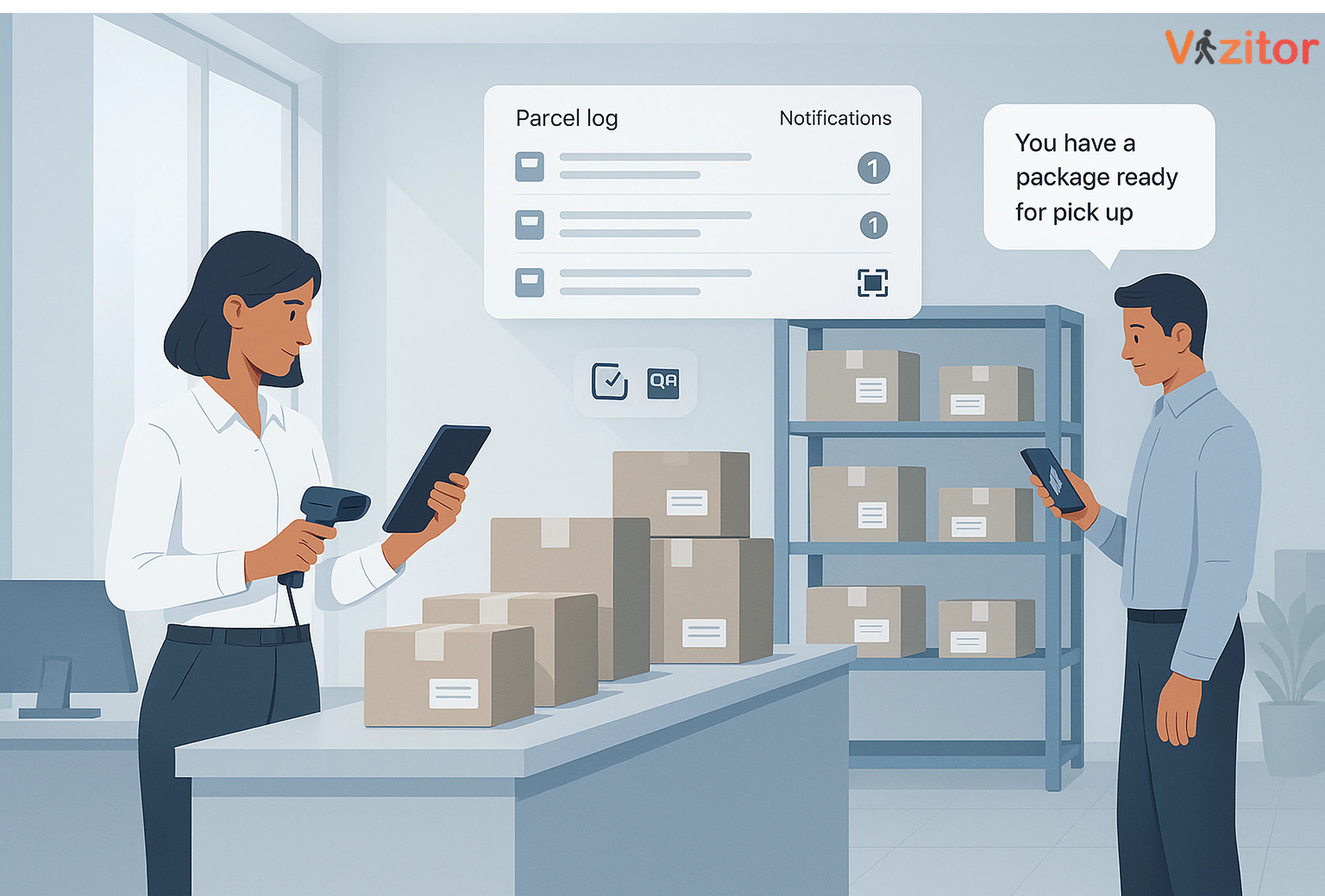 Delivery Management System for Large Workplaces | Vizitor