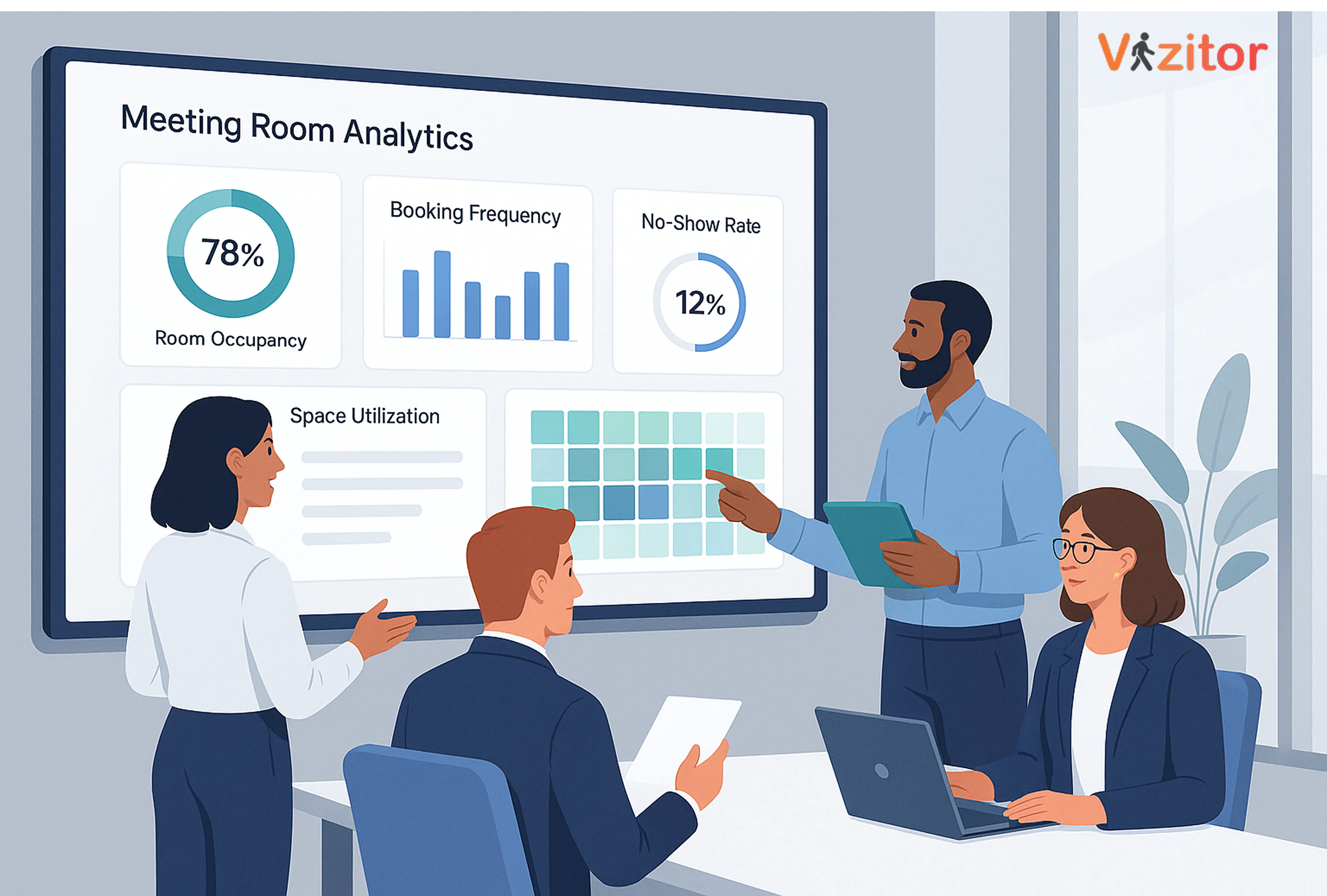 How Meeting Room Analytics Improve Space Utilization in Modern Workplaces