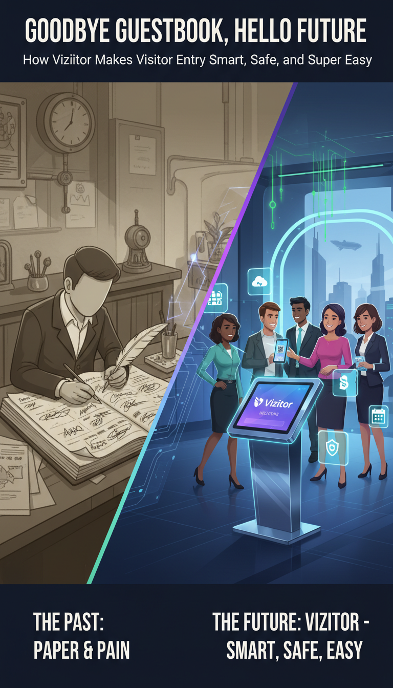 Goodbye Guestbook, Hello Future: How Vizitor Makes Visitor Entry Smart, Safe, and Super Easy