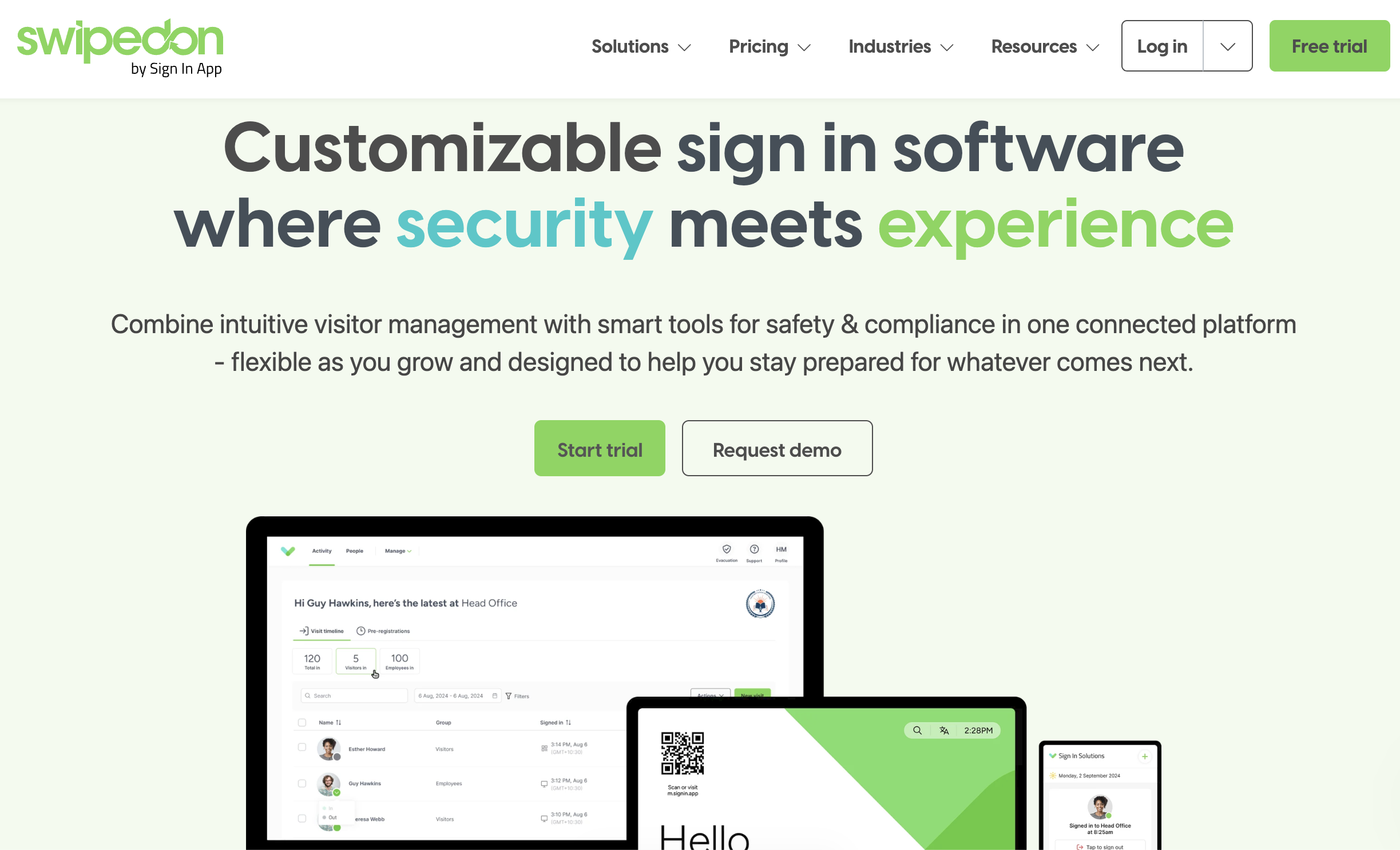 SwipedOn - Visitor Management Tool