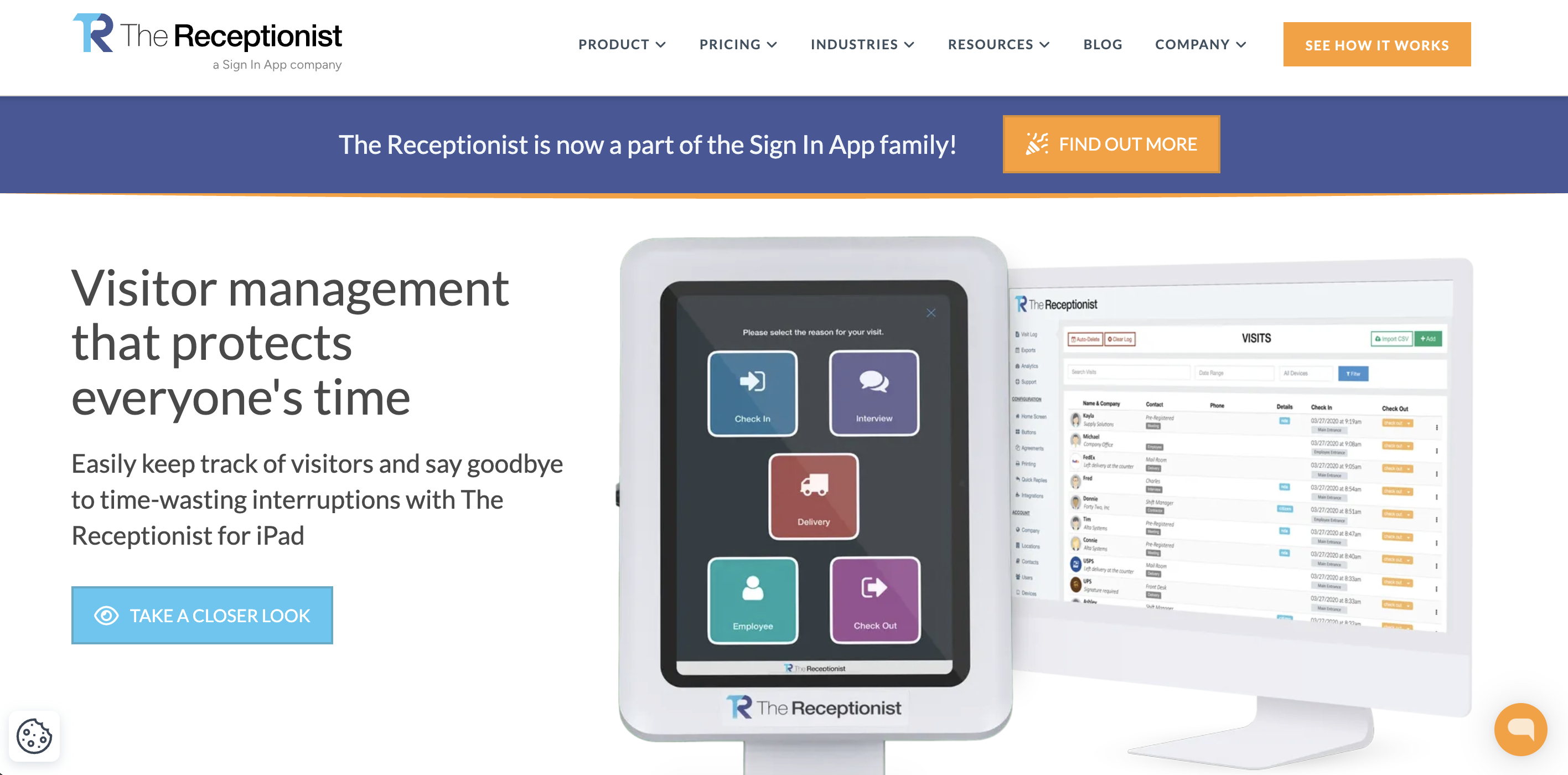 The Recptionists - Visitor Management Tool
