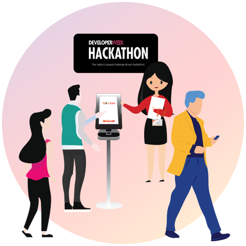 Visitor management system for events, fast check-ins and badge printing